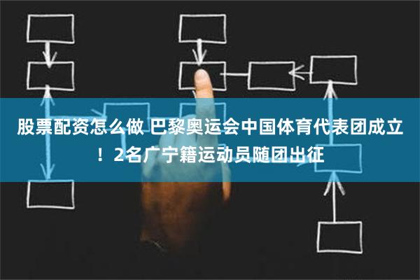 股票配资怎么做 巴黎奥运会中国体育代表团成立！2名广宁籍运动员随团出征