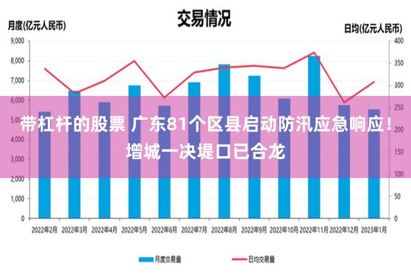 带杠杆的股票 广东81个区县启动防汛应急响应！增城一决堤口已合龙