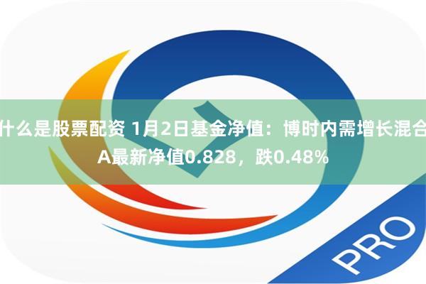 什么是股票配资 1月2日基金净值：博时内需增长混合A最新净值0.828，跌0.48%